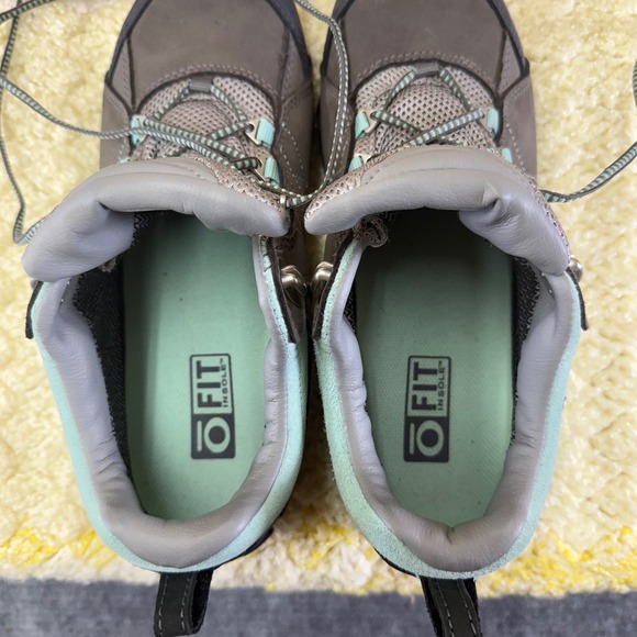 OBoz Waterproof Hiking Shoes Women's Gray Teal Lace Up Outdoor Boots women's S 8 - Picture 14 of 16